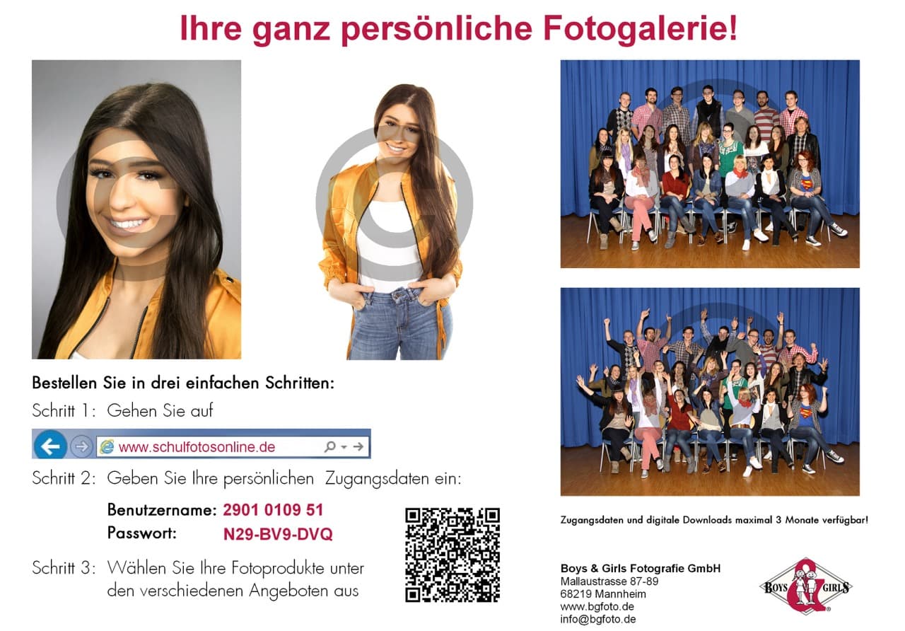 Collage aus modernen Klassen- und Portraitfotos von Schüler:innen und Lehrkräften.